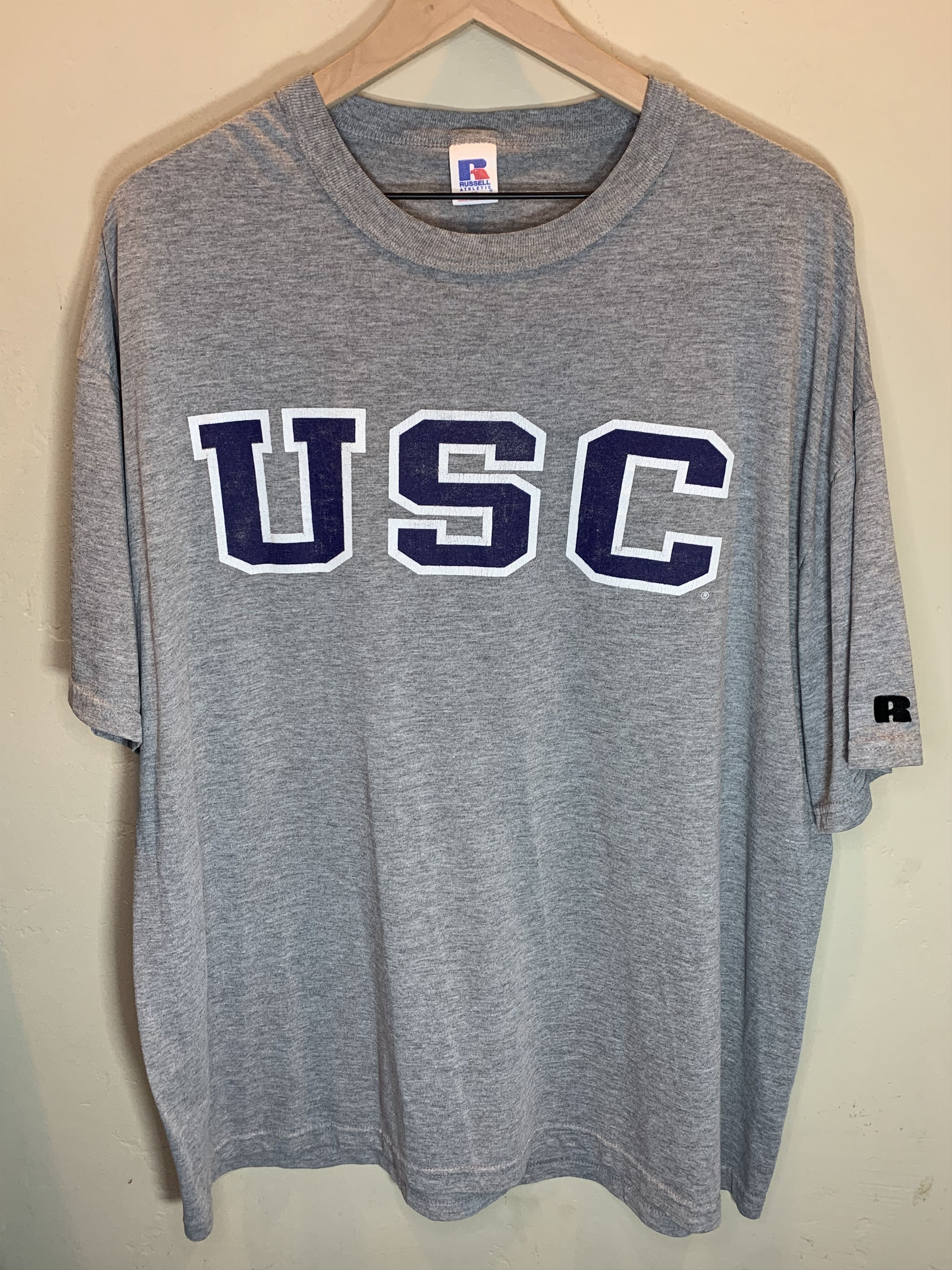 Russell Athletic *RARE* Vintage USC Trojans Collegiate Russell T-Shirt Size US XL / EU 56 / 4 - 1 Thumbnail