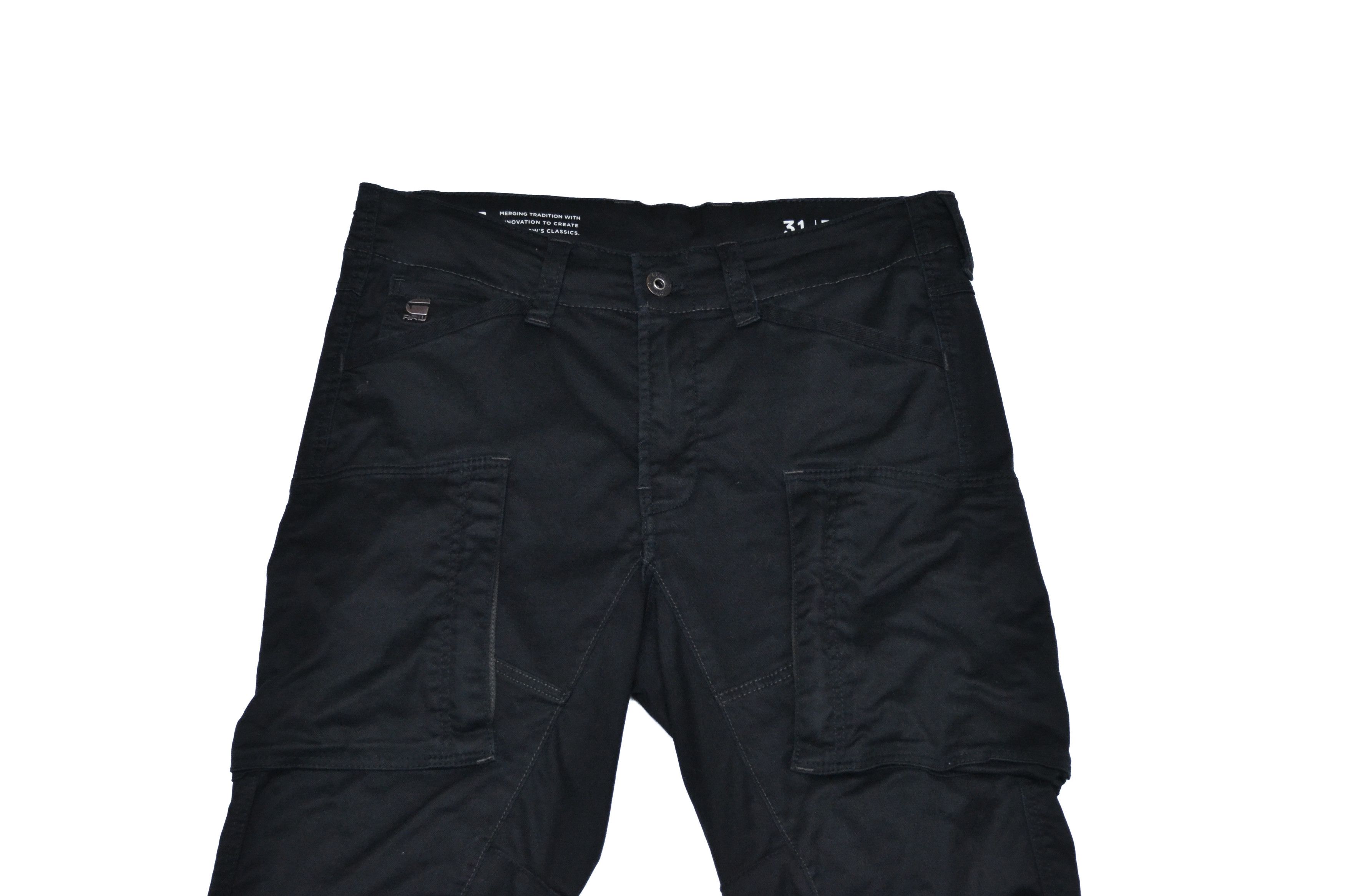 G-Star G-Star Zip PKT 3D Skinny Cargo Men’s Black Trousers Pants Size US 31 - 2 Thumbnail