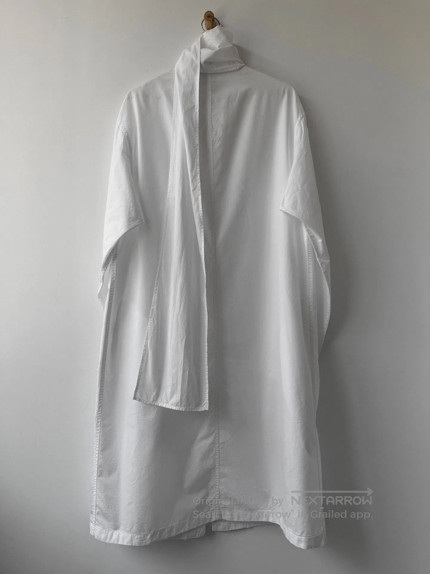 Yohji Yamamoto Yohji Yamamoto Pour Homme 19SS Floating Collar Long Coat. Size US XL / EU 56 / 4 - 4 Thumbnail
