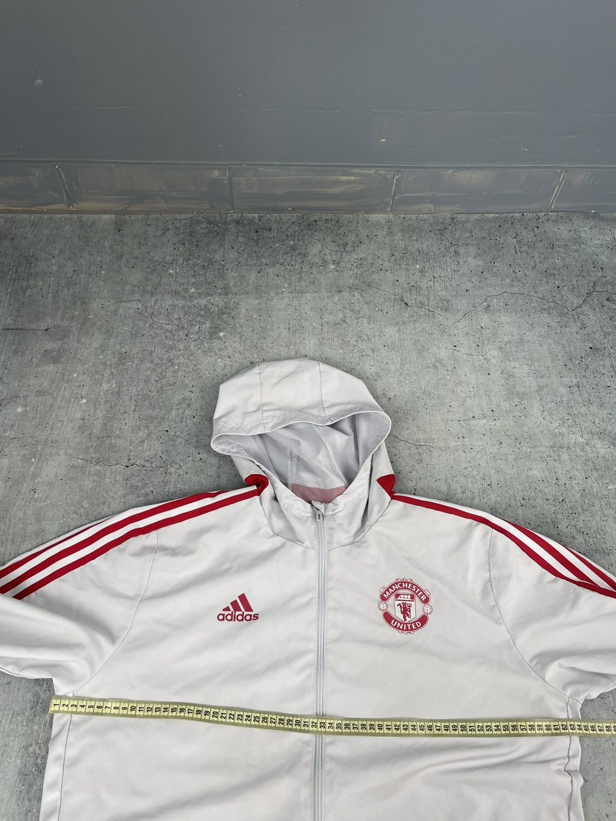 Adidas Vintage Manchester United Adidas Track Jacket Size US XL / EU 56 / 4 - 7 Thumbnail