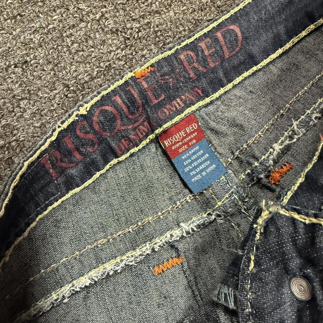 Designer Y2K Contrast Stitch Denim Skinny Jeans Size 30" / US 8 / IT 44 - 4 Thumbnail