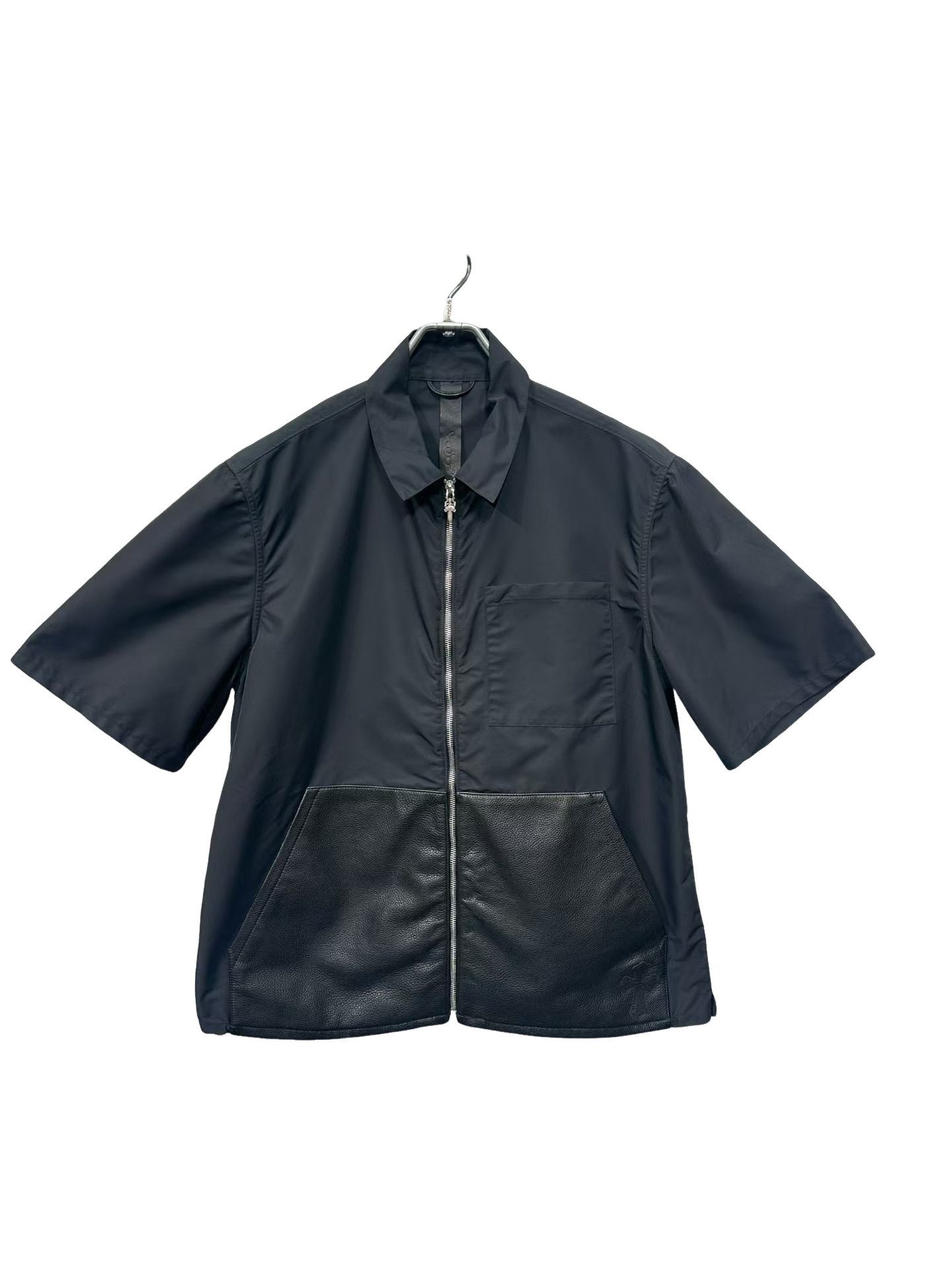 Chrome Hearts Chrome Hearts Leather Patch Zip Shirt Size L Size US L / EU 52-54 / 3 - 1 Thumbnail