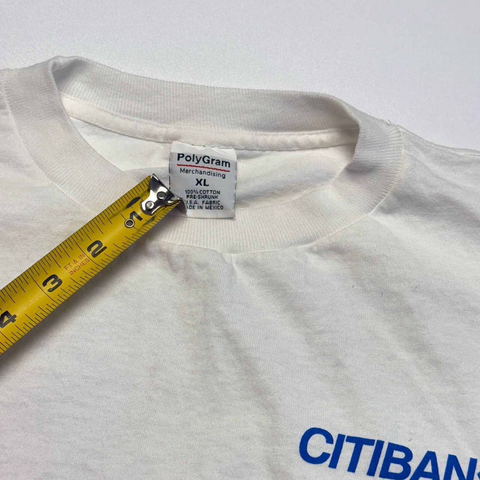 Band Tees × Vintage Vintage 90s Elton John T Shirt 1998 World Tour White Size US XL / EU 56 / 4 - 7 Thumbnail
