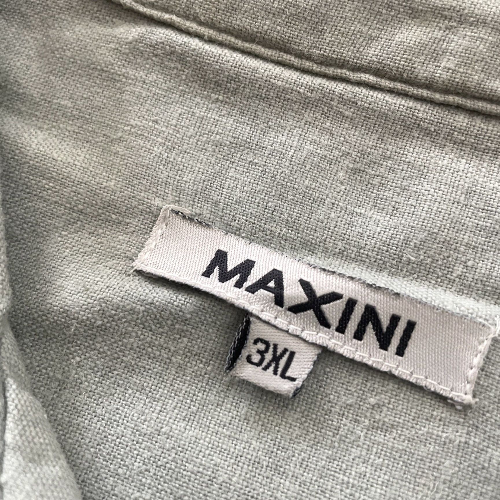 Vintage VINTAGE Inserch Maxini Linen Shirt Men 3XL Button-Up Short Sleeve Collared Relaxed Green Linen Men Casual Summer Spring 3XL Mens Size US XXL / EU 58 / 5 - 3 Thumbnail