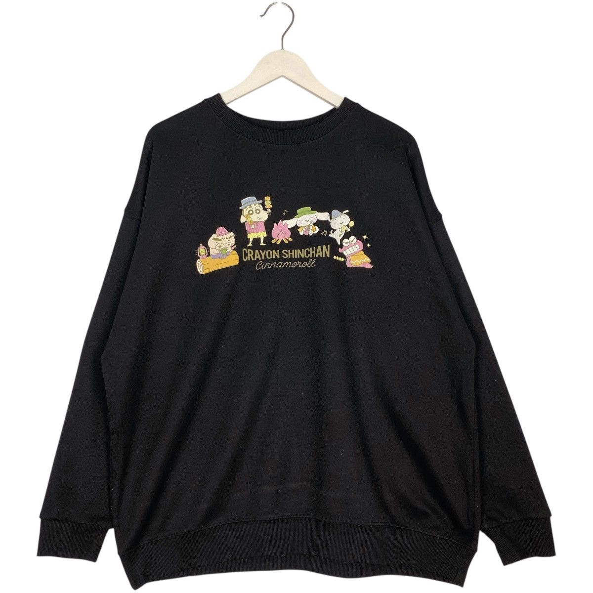 Vintage Vintage Crayon Shin Chan Sweatshirt Crewneck Black Size XL Size XL / US 12-14 / IT 48-50 - 1 Thumbnail