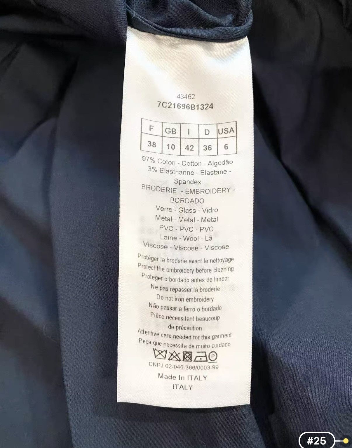 Dior Dior Classic Blue Badge Shirt Dress J33 Size S / US 4 / IT 40 - 7 Thumbnail