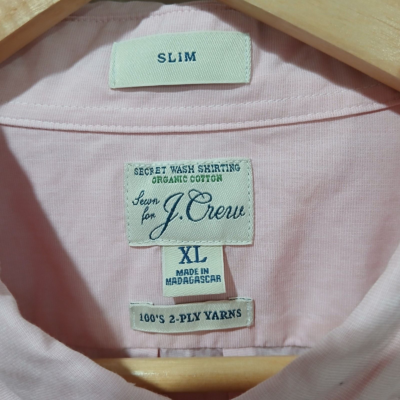 J.Crew J Crew Oxford Shirt XL Pink Slim Secret Wash 100’s 2 Ply Size US XL / EU 56 / 4 - 1 Thumbnail