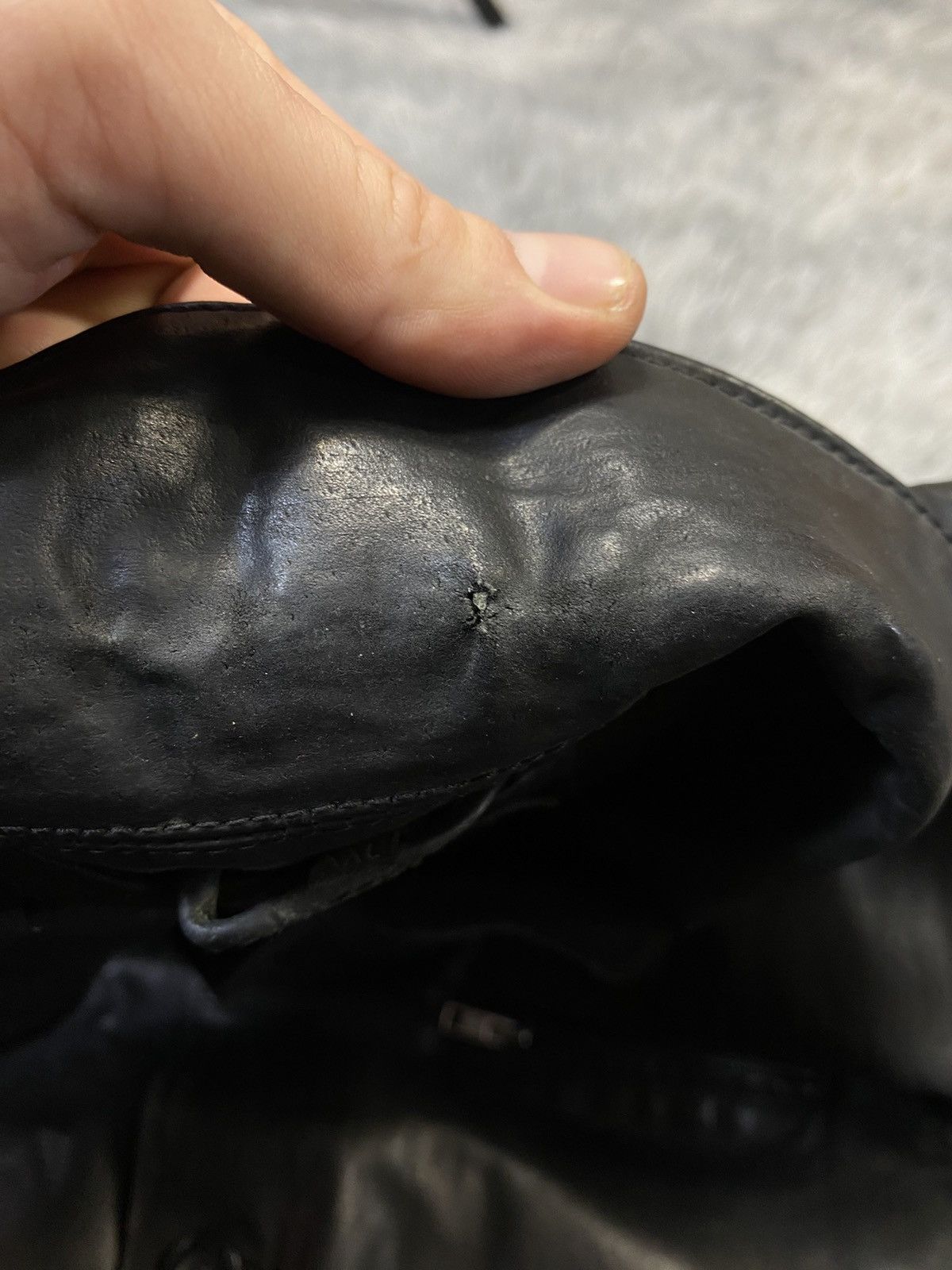 Vintage Black Leather Jacket XXL Japanese Brand Size US XXL / EU 58 / 5 - 4 Thumbnail