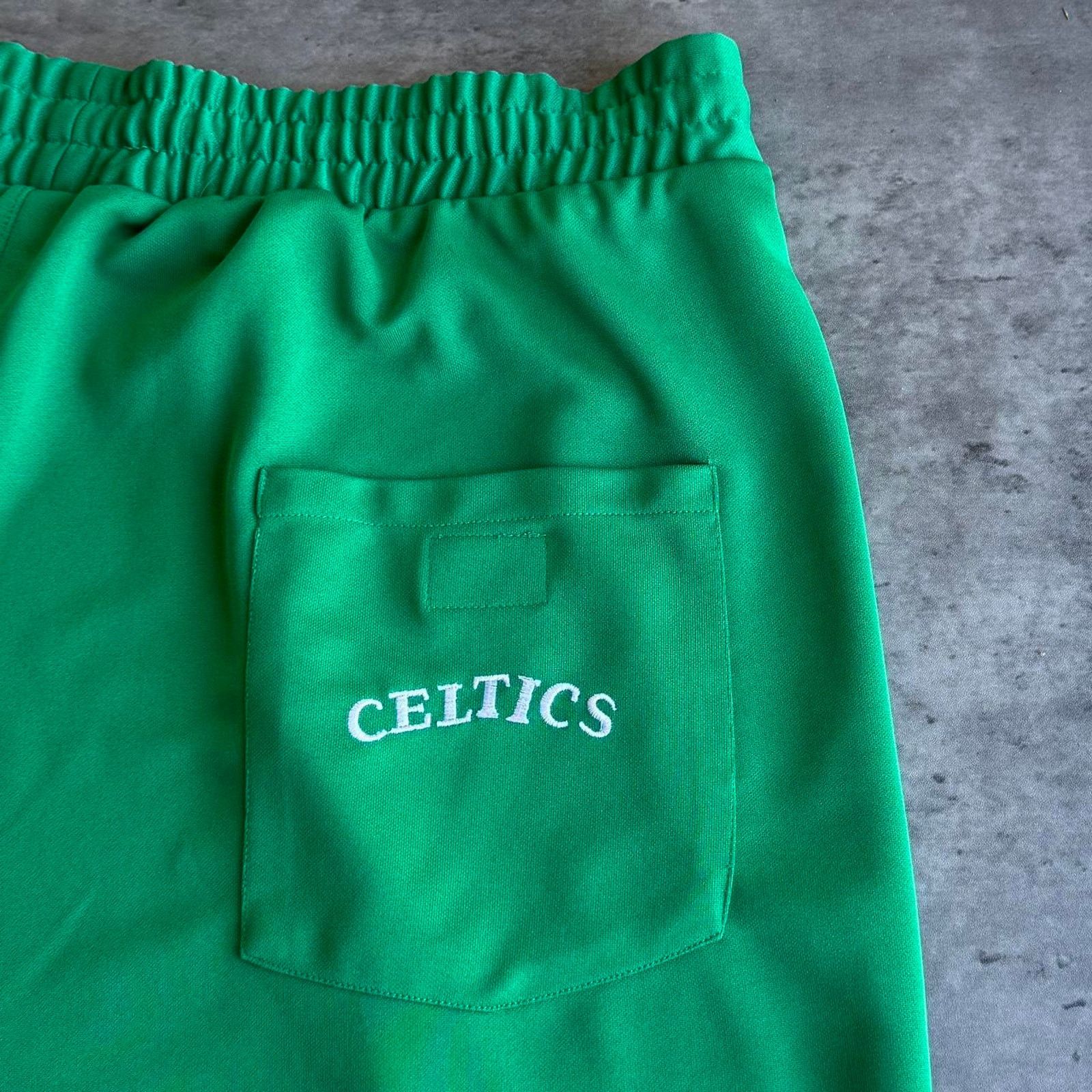 NBA × Vintage Boston Celtics NBA Embroidered Baggy Wide Leg Y2K Sweatpants Size US 42 / EU 58 - 5 Thumbnail