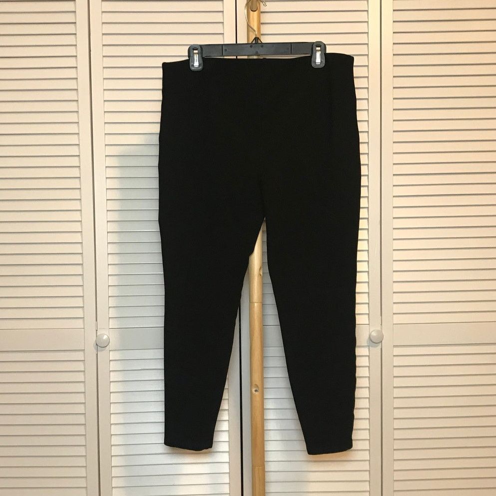 Chicos So Slimming by Chico's Black Stretch Pants L Size 34" / US 12 / IT 48 - 2 Thumbnail