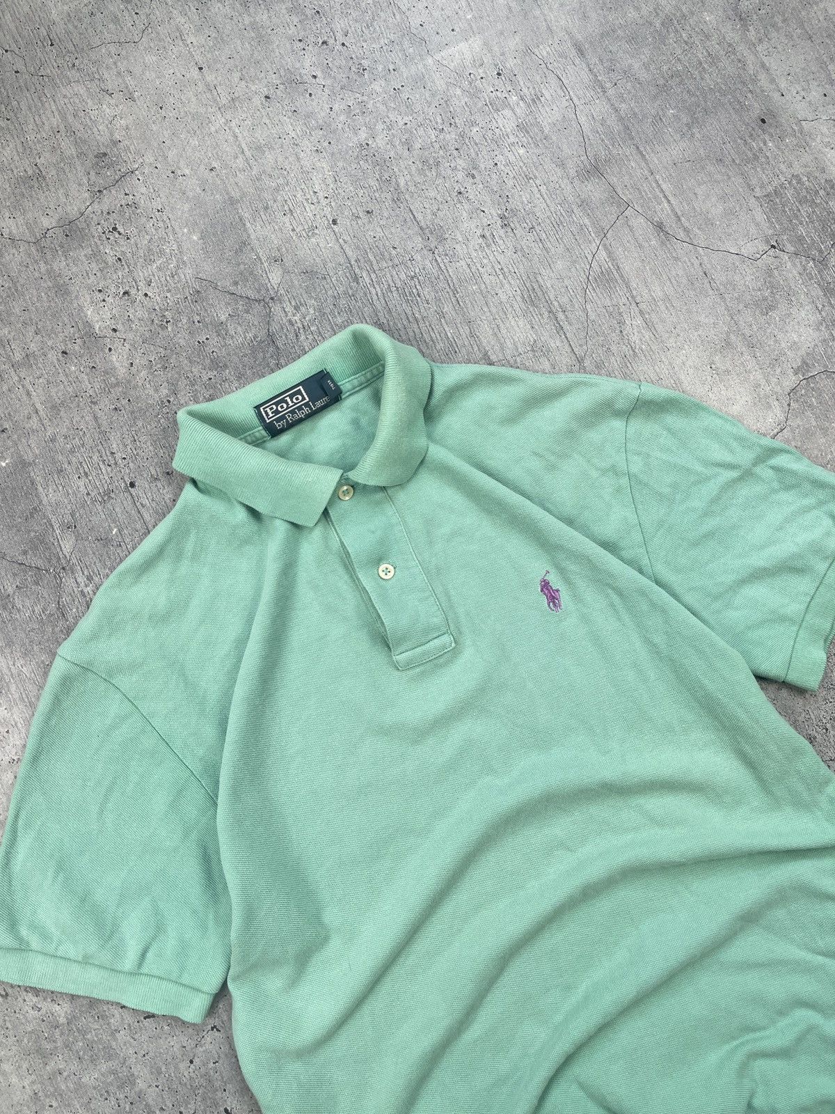Polo Ralph Lauren × Vintage Polo Ralph Lauren emerald vintage t-shirt Size US S / EU 44-46 / 1 - 1 Thumbnail
