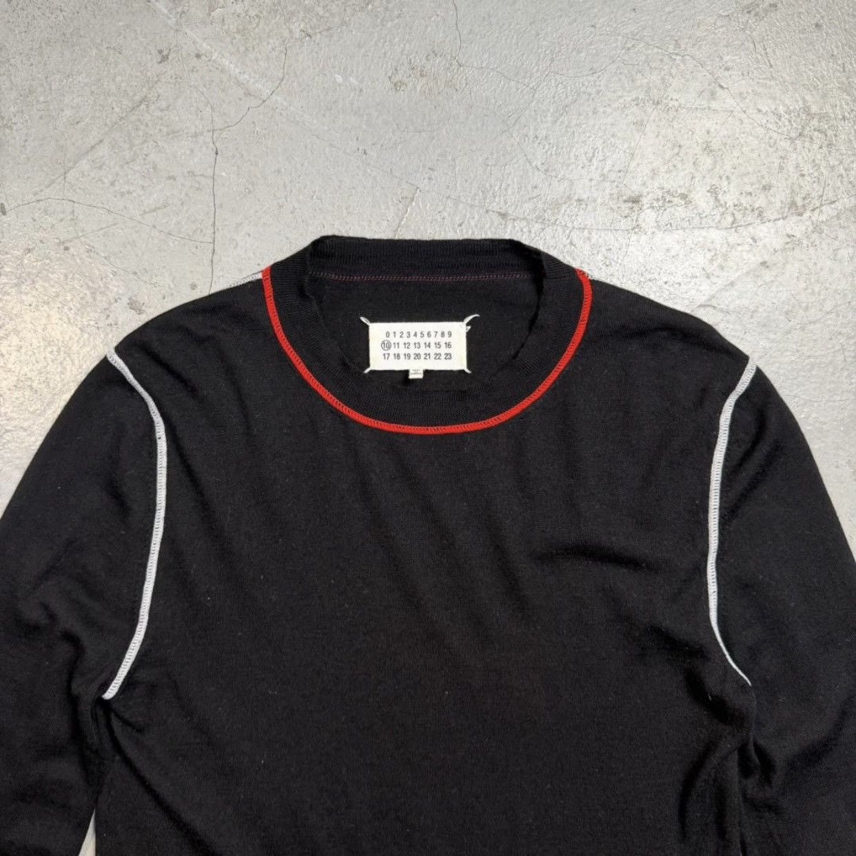 Maison Margiela MAISON MARGIELA Contrast Stitch Knit Sweater LongSleeve Size US M / EU 48-50 / 2 - 3 Thumbnail