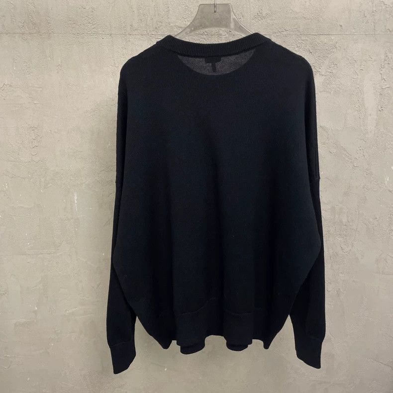 Other LOEWE Black chest color large logo round neck wool knit sw Size XS / US 0-2 / IT 36-38 - 2 Thumbnail