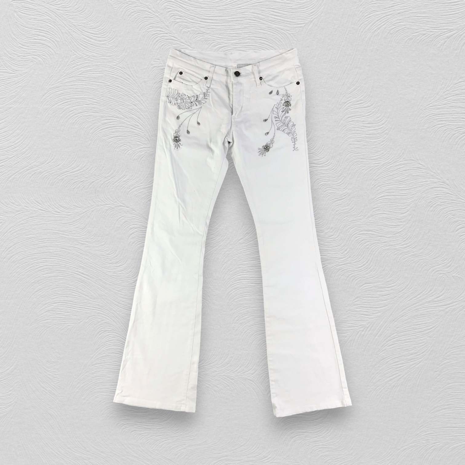 Japanese Brand Emma James Jeans Flora Flare Denim KJ1546 Size 29" - 1 Thumbnail