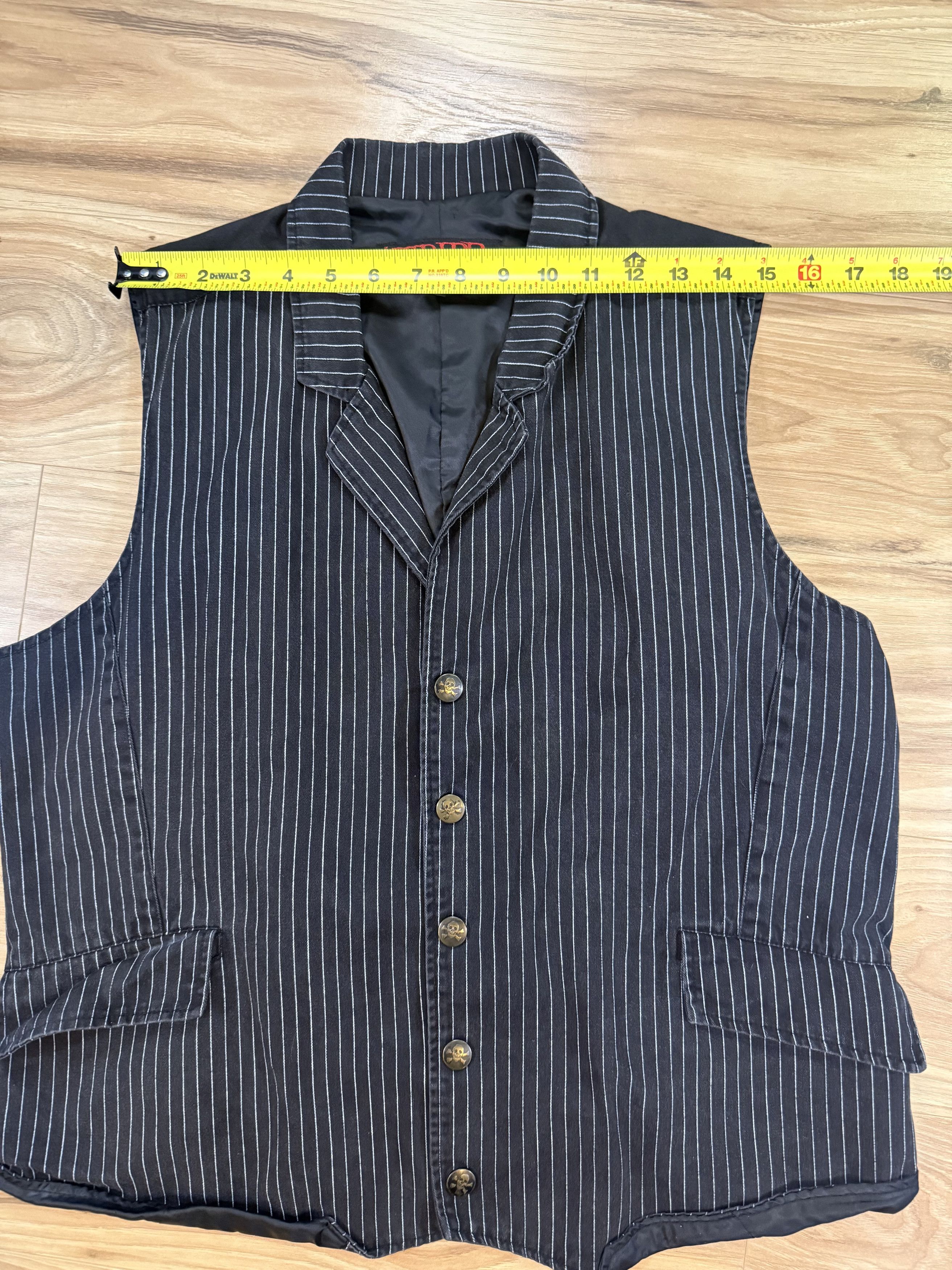 Tripp NYC Tripp NYC Pinstripe Punk Vest Black White L Size US L / EU 52-54 / 3 - 3 Thumbnail