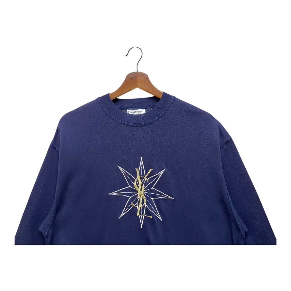 Yves Saint Laurent Vintage 90s YSL Sweatshirt Light Cotton Made in Italy Size US S / EU 44-46 / 1 - 2 Thumbnail