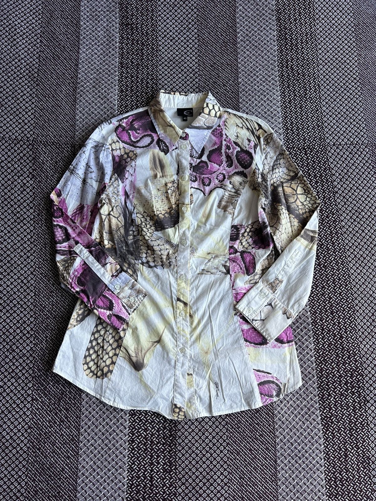 Just Cavalli Vintage Roberto Cavalli Luxury Women Shirt Solid Style Sz 46 Size L / US 10 / IT 46 - 1 Thumbnail