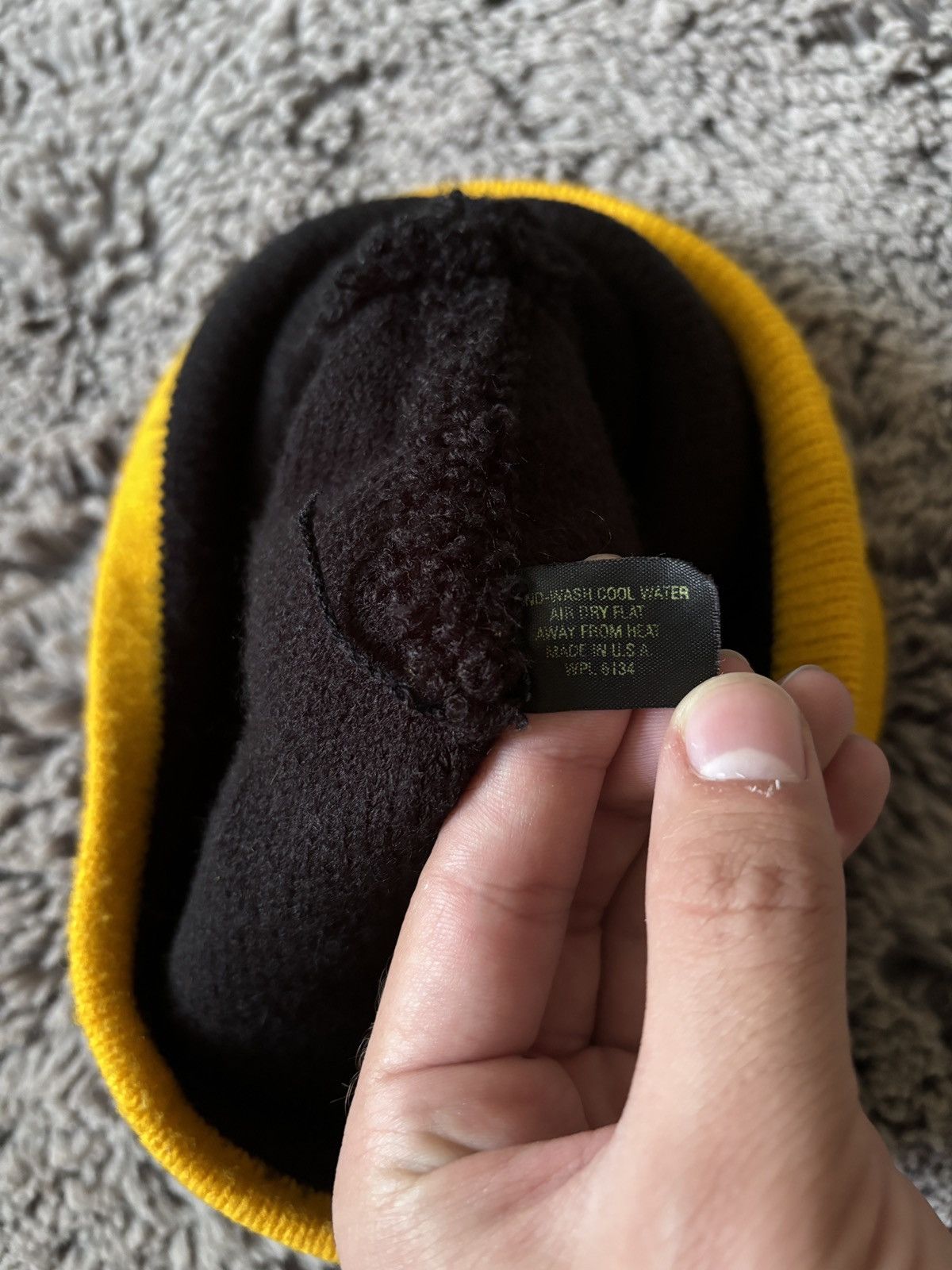 Japanese Brand Y2K Fire Flame Pattern Beanie skate Hat USA Size ONE SIZE - 4 Thumbnail