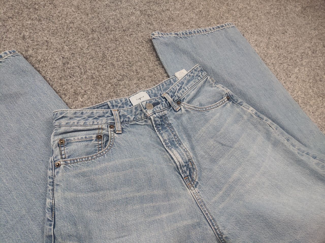 Japanese Brand Ungrid 2114071 Vintage Japan Wide Leg Baggy Distressed Jeans Size 26" / US 2 / IT 38 - 12 Thumbnail