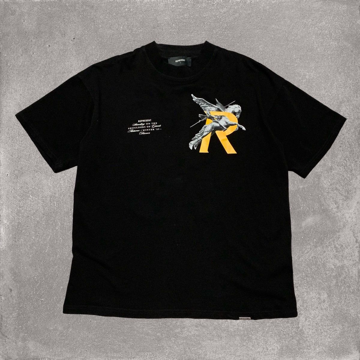 Represent Clo. Represent Small Giants Graphic Jet Black Tee Size US S / EU 44-46 / 1 - 2 Thumbnail