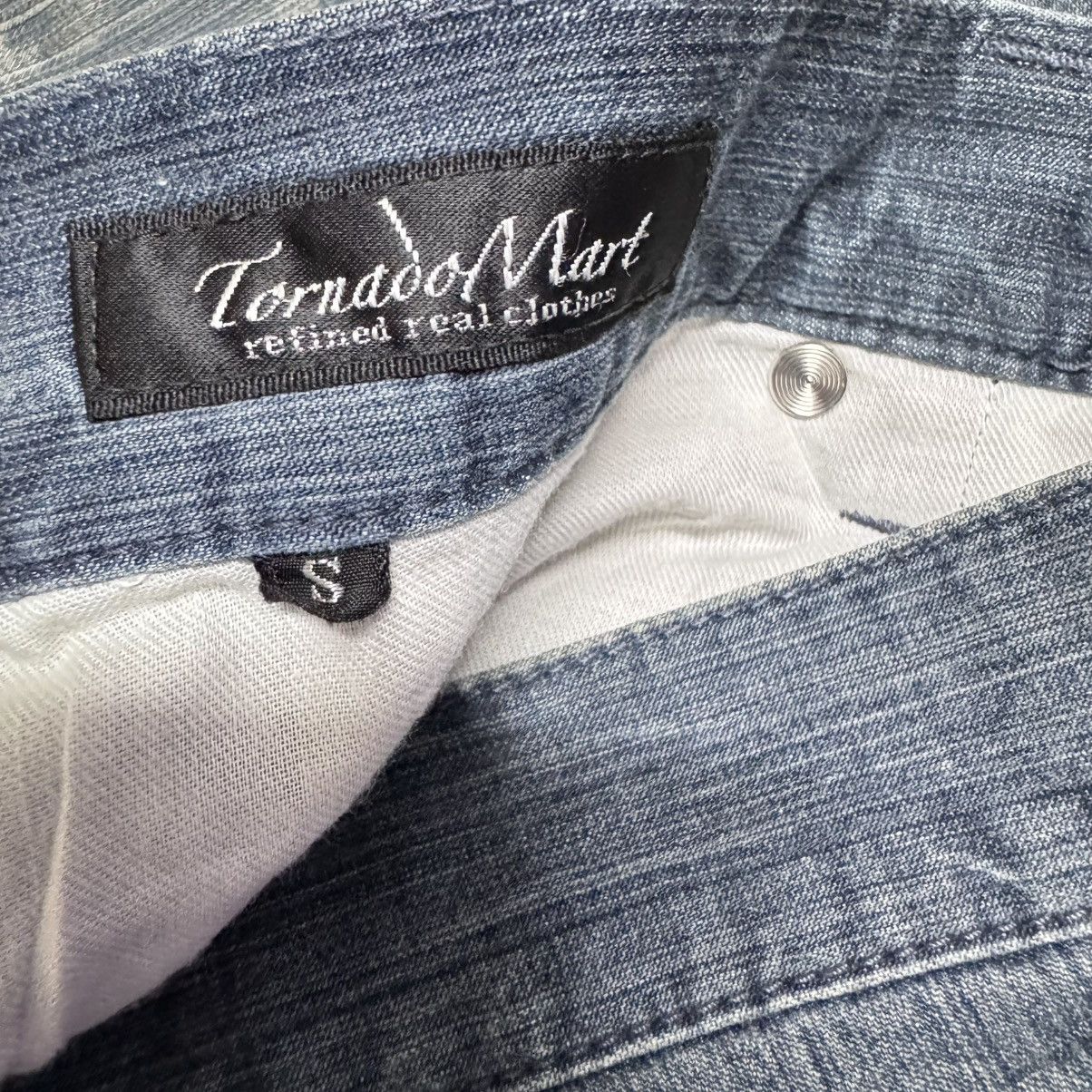 Tornado Mart Tornado Mart Whisker Denim Flare Jeans Size US 30 / EU 46 - 18 Thumbnail