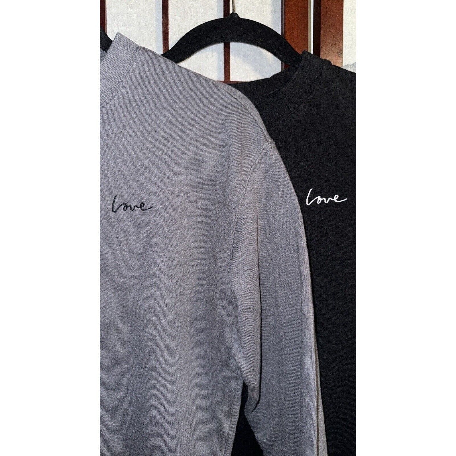 Divided LOT-Divided LOVE Sweatshirt Woman’s Size Small Gray,Black Size S / US 4 / IT 40 - 2 Thumbnail