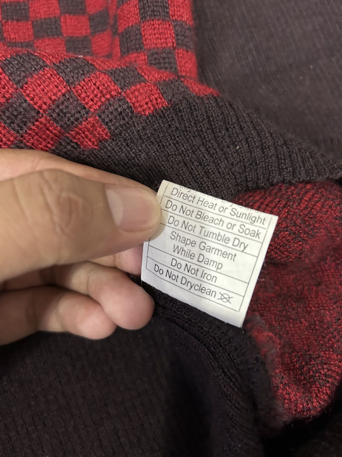 Hysteric Glamour 💸BINDINGOFFER💸NOM.D Plaid Knitted Long Sleeve Size US M / EU 48-50 / 2 - 9 Thumbnail