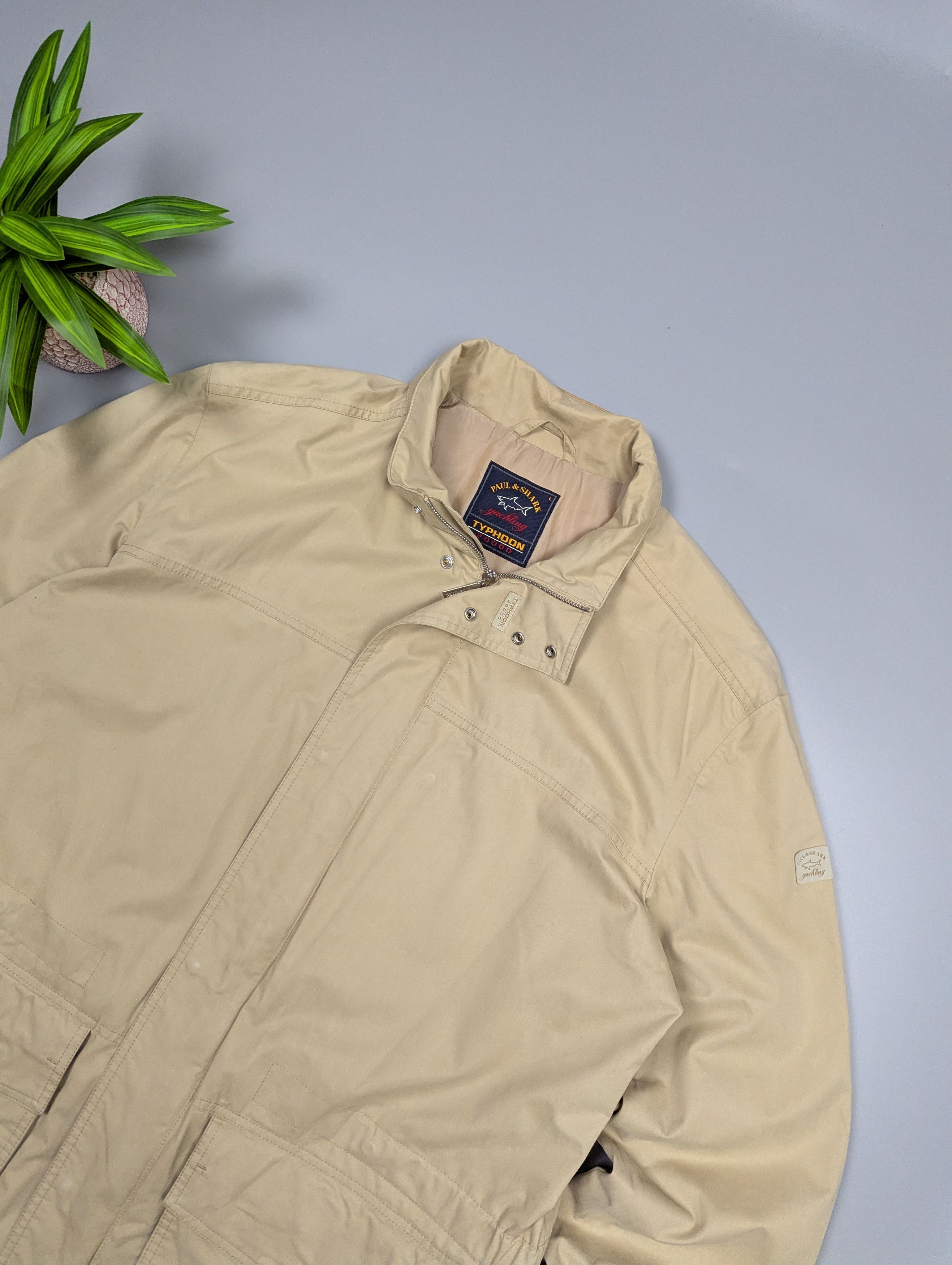 Paul & Shark Paul & Shark Vintage Typhoon 20000 Waterproof Beige Jacket Size US L / EU 52-54 / 3 - 3 Thumbnail