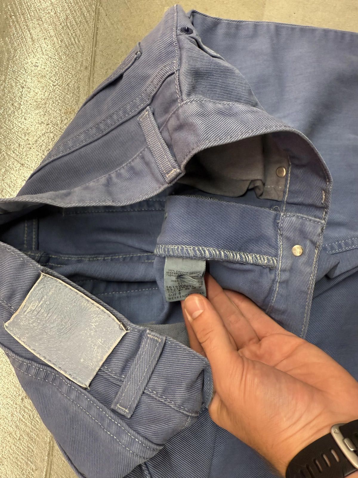 Designer Vintage 90s Polo Jeans Co Women Weekender Jeans Faded Purple Size 30" / US 8 / IT 44 - 5 Thumbnail