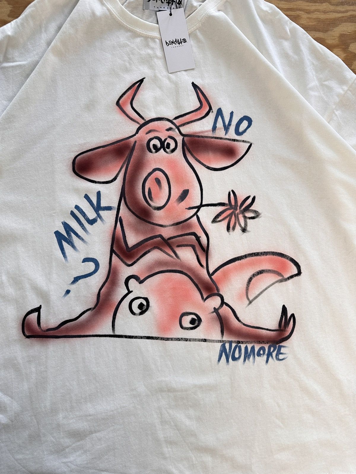 Other RARE BENDITTO THREADS “NO MILK NO MORE” GRAPHIC TEE | XXL Size US XXL / EU 58 / 5 - 2 Thumbnail
