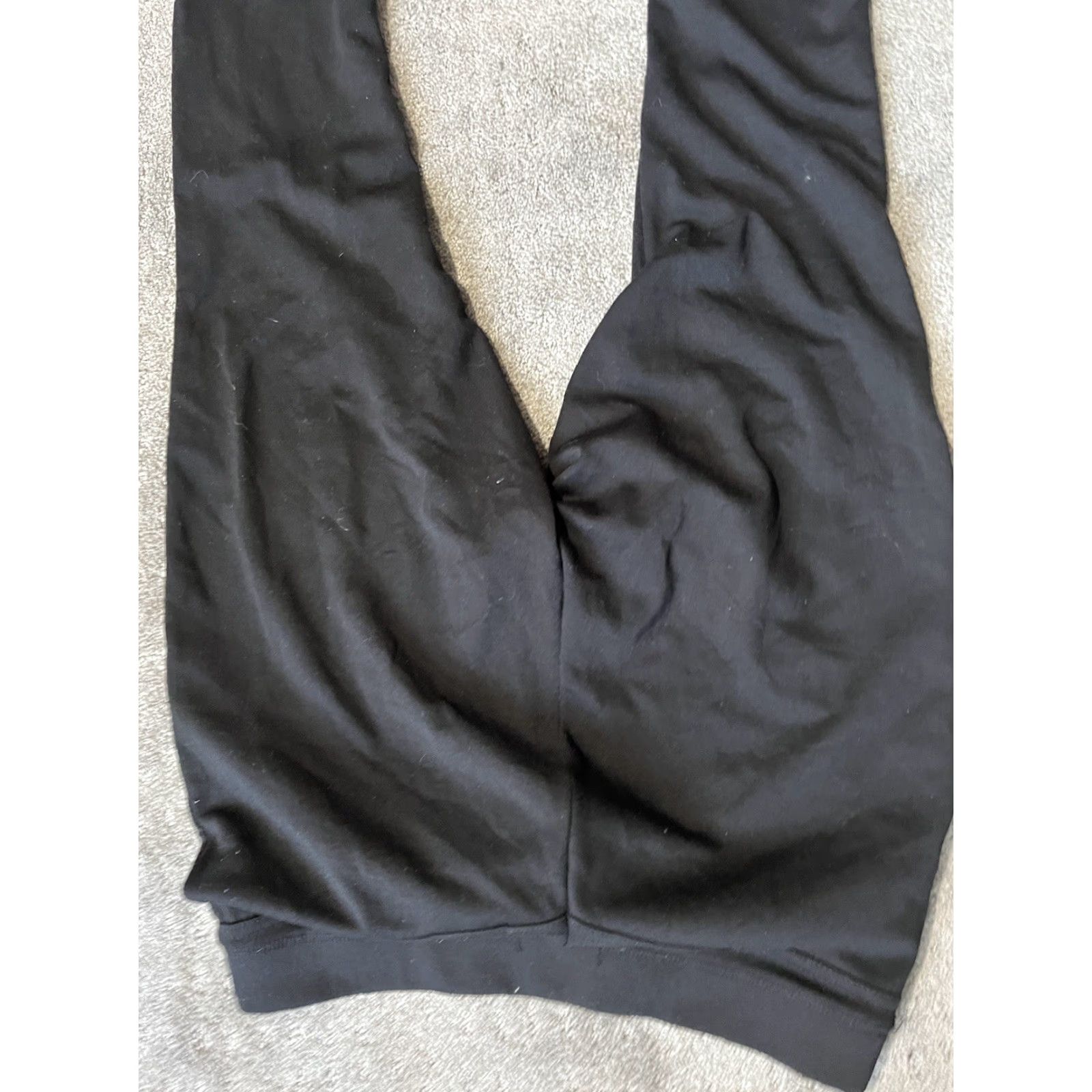 Gap Gap Women Black Leggings Sweatpants Pull On Active Pants Medium Cropped Inseam 29 in Polyester Skinny & Slim Activewear Size 32" / US 10 / IT 46 - 4 Thumbnail