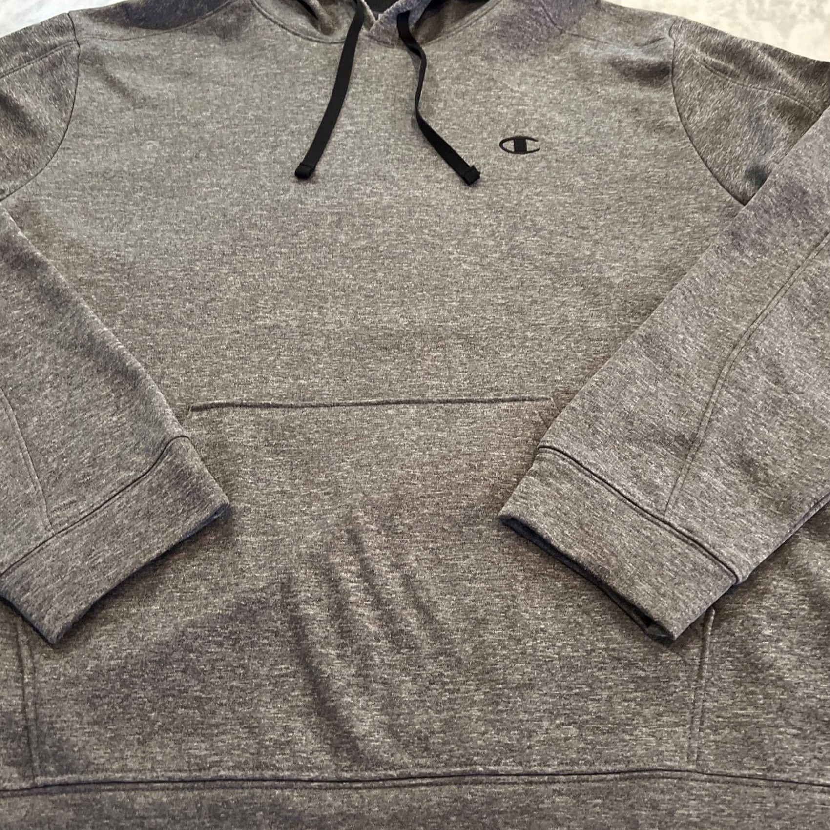 Champion Champion Shirt Mens XL Gray Sweatshirt Power train Men Hooded Pullover Grey Front Pocket Size US XL / EU 56 / 4 - 4 Thumbnail