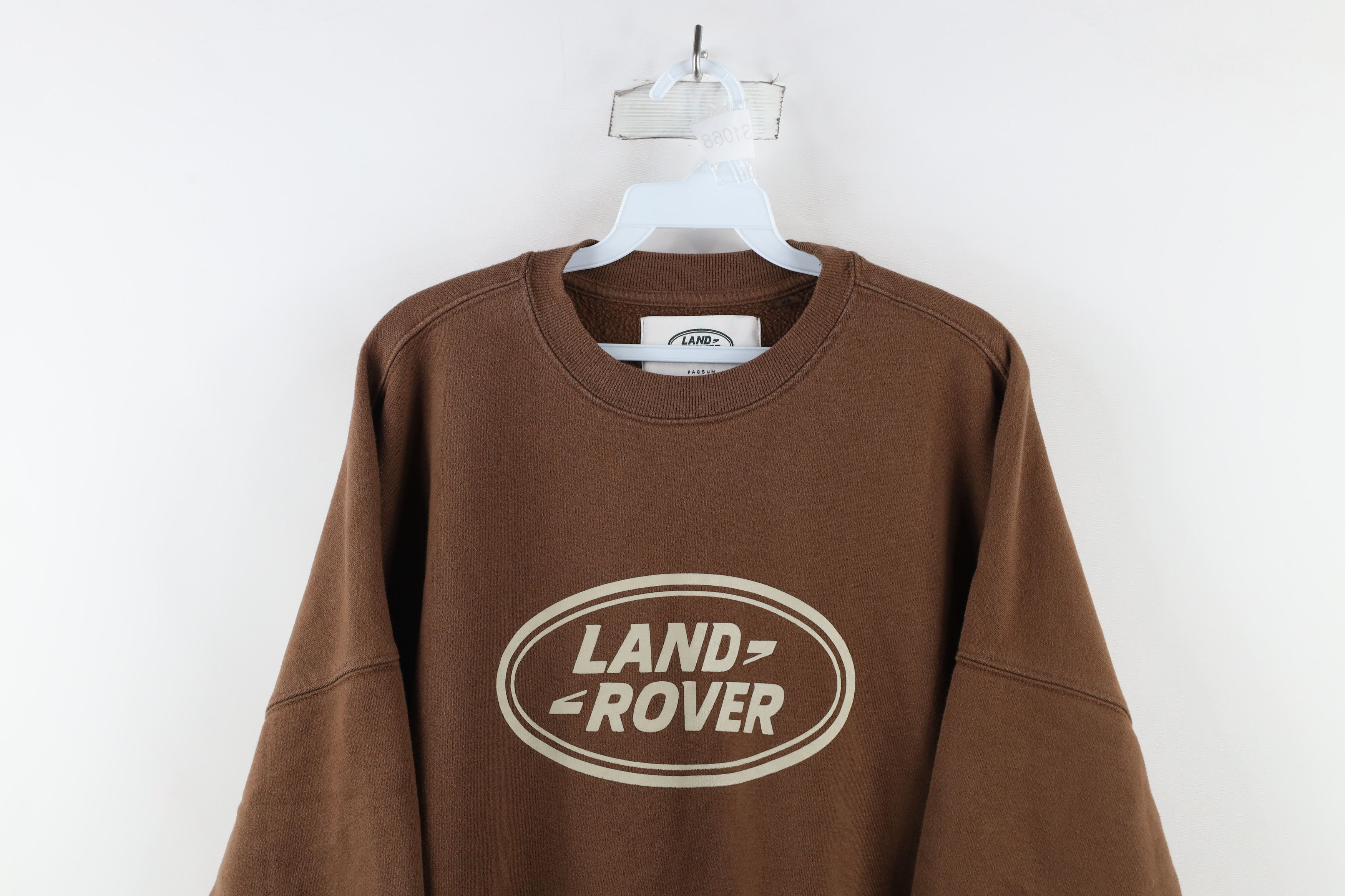 Vintage Retro Land Rover Out Oversized Crewneck Sweatshirt Brown Size XS / US 0-2 / IT 36-38 - 2 Thumbnail