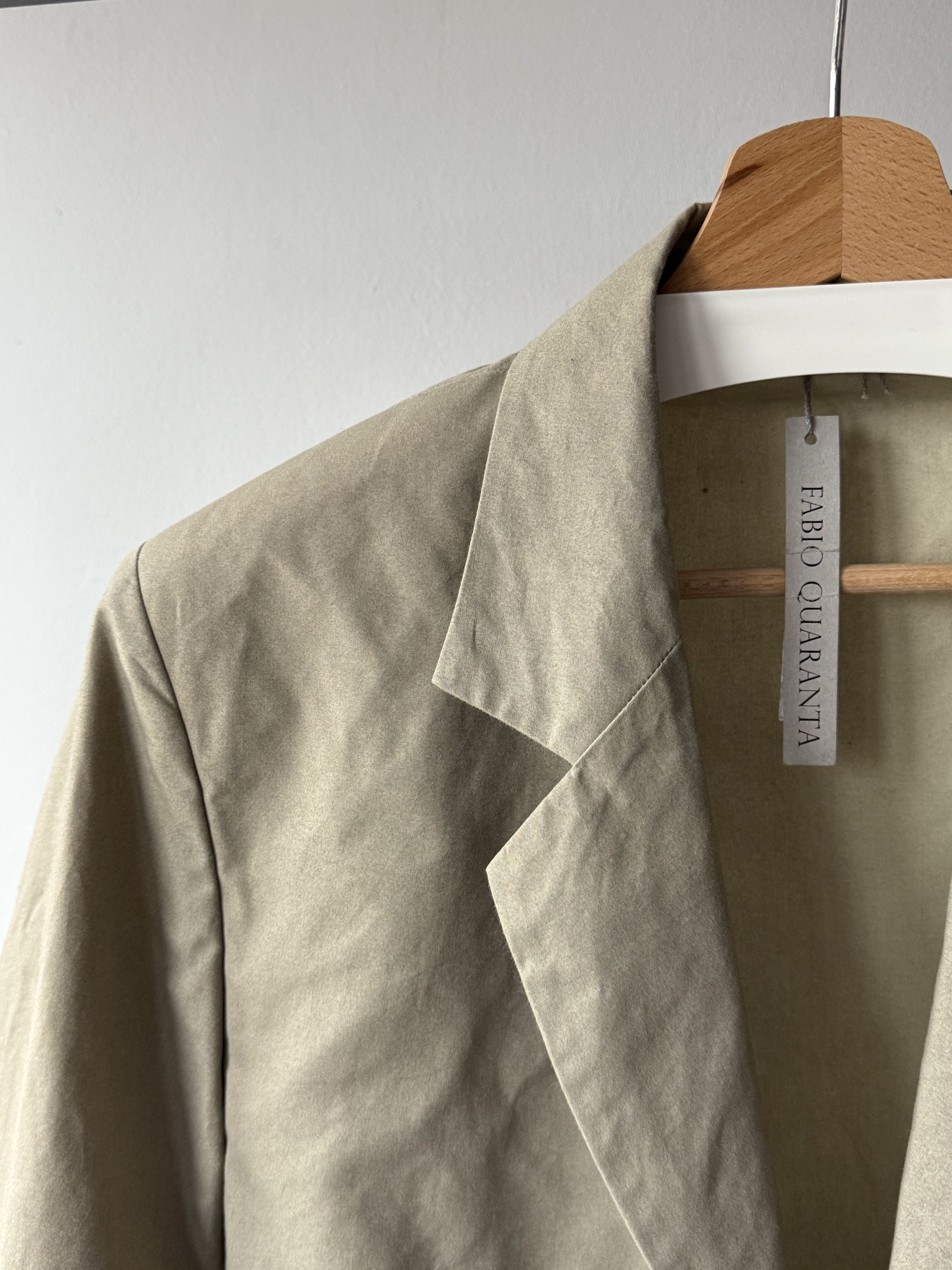 FABIO QUARANTA Fabio Quaranta Unlined Classic Cotton Blazer Jacket Rare Size 48R - 9 Thumbnail