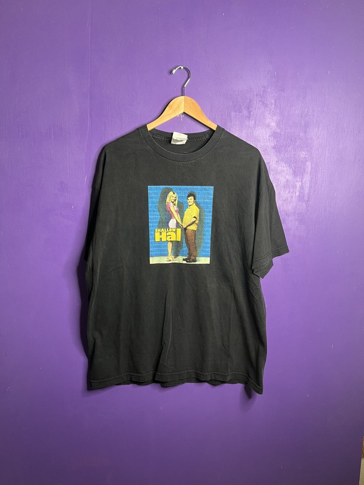 Vintage Vintage 2001 Shallow Hal movie promo t-shirt Size US XL / EU 56 / 4 - 1 Thumbnail