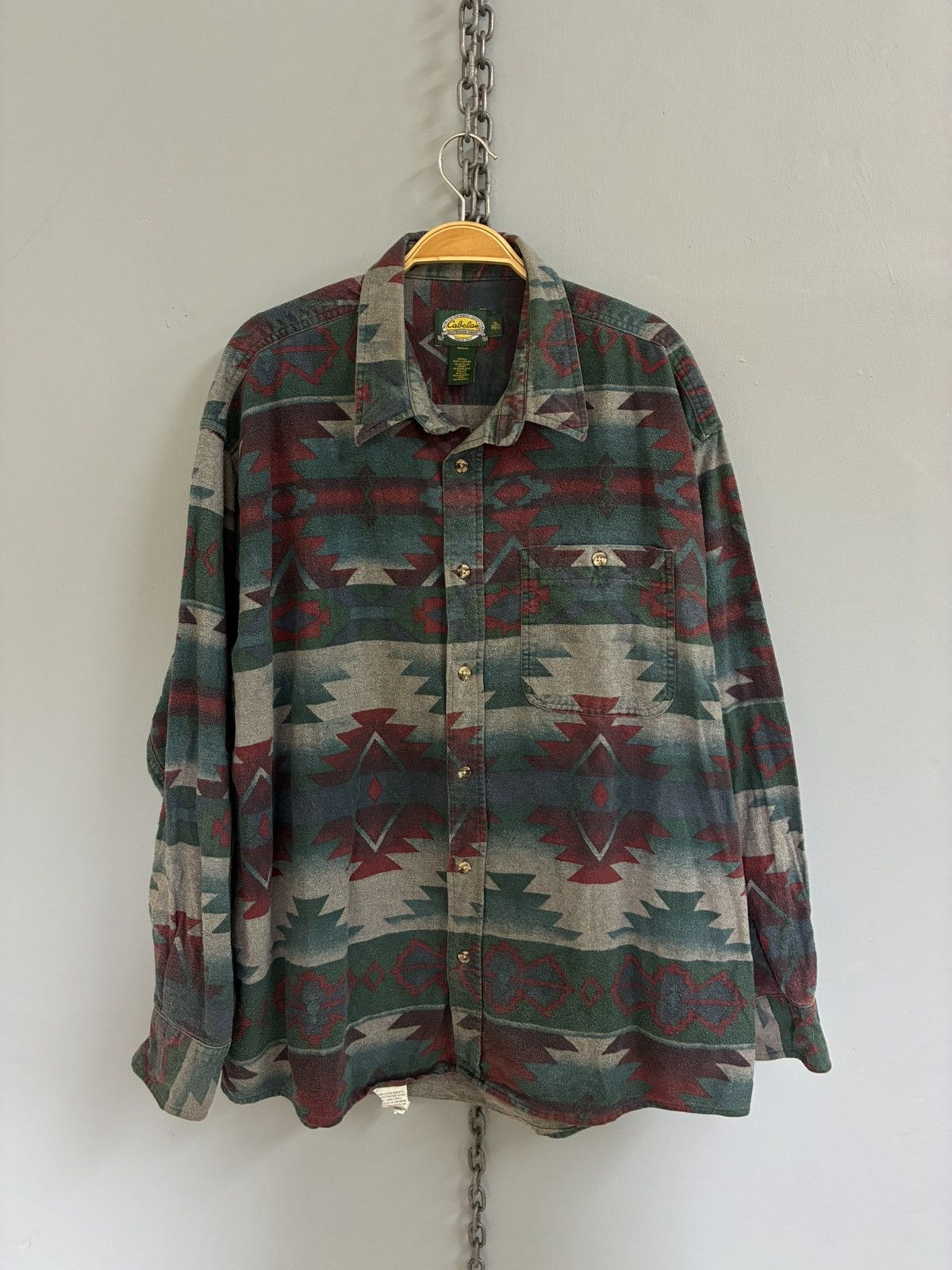 Cabelas Vintage 90s Cabela’s Outdoor Gear Navajo native button up Size US XL / EU 56 / 4 - 1 Thumbnail