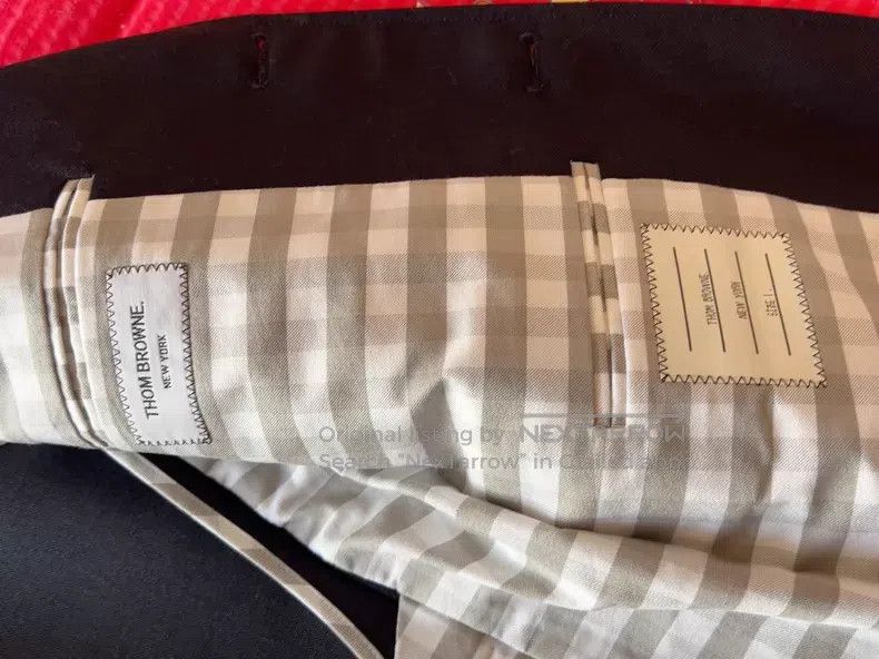 Thom Browne Thom Browne Color Blocked Plaid Suit Jacket, Red and White Size US S / EU 44-46 / 1 - 2 Thumbnail