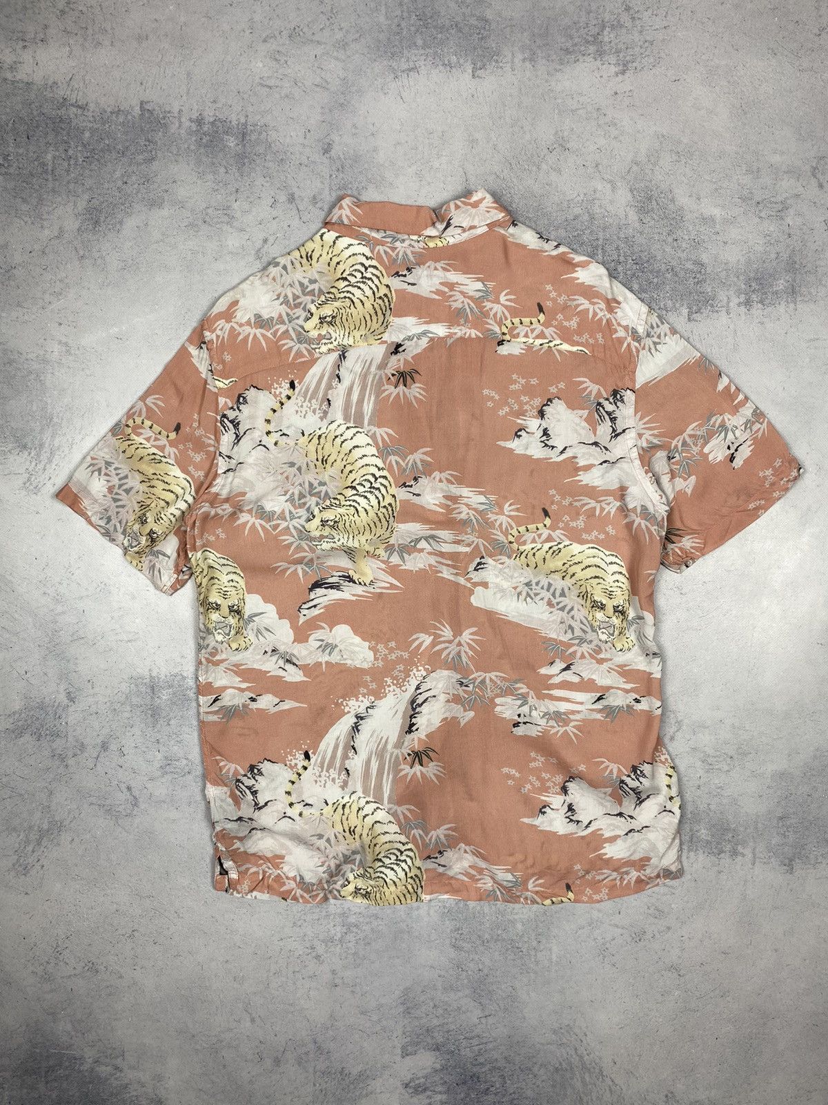 Allsaints Allsaints Tiger Floral Japanese Inspired Hawaiian Shirt Size US M / EU 48-50 / 2 - 10 Thumbnail