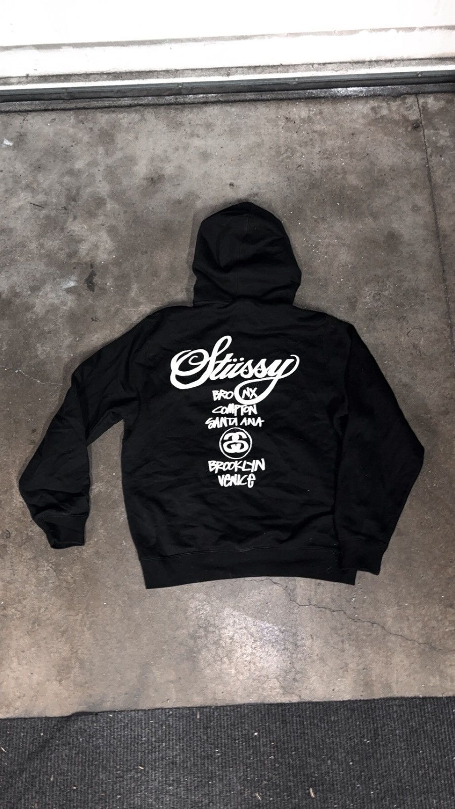 Stussy Stussy Black World Tour Hoodie Size US M / EU 48-50 / 2 - 1 Thumbnail