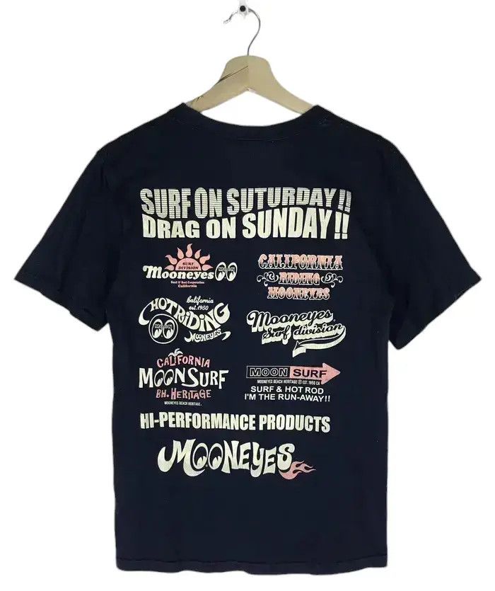 Anvil Vintage Y2K Mooneyes Surf & Hot Road Tshirts Size US S / EU 44-46 / 1 - 2 Thumbnail