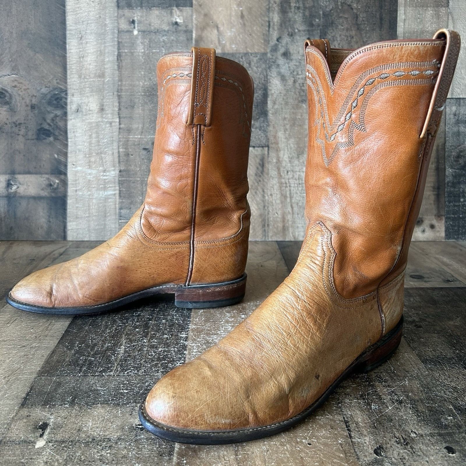 Vintage Whites Semi Dress Quabaug Cap Toe Work Boots Mens  display picture 1