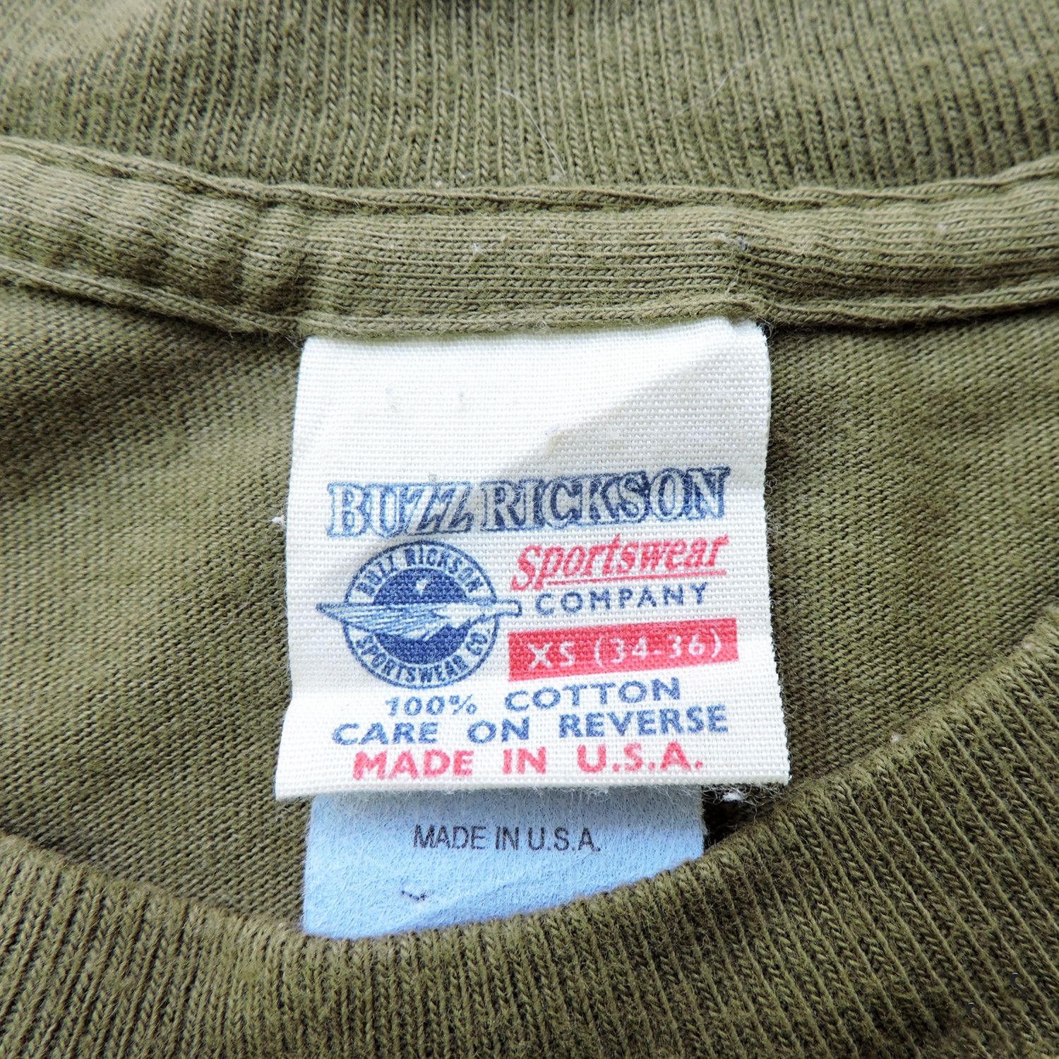 Buzz Rickson's 'IN HOC SIGNO VINCES' BOMBER BARONS JUNGLE AIR FORCE T-SHIRT Size US XS / EU 42 / 0 - 3 Thumbnail
