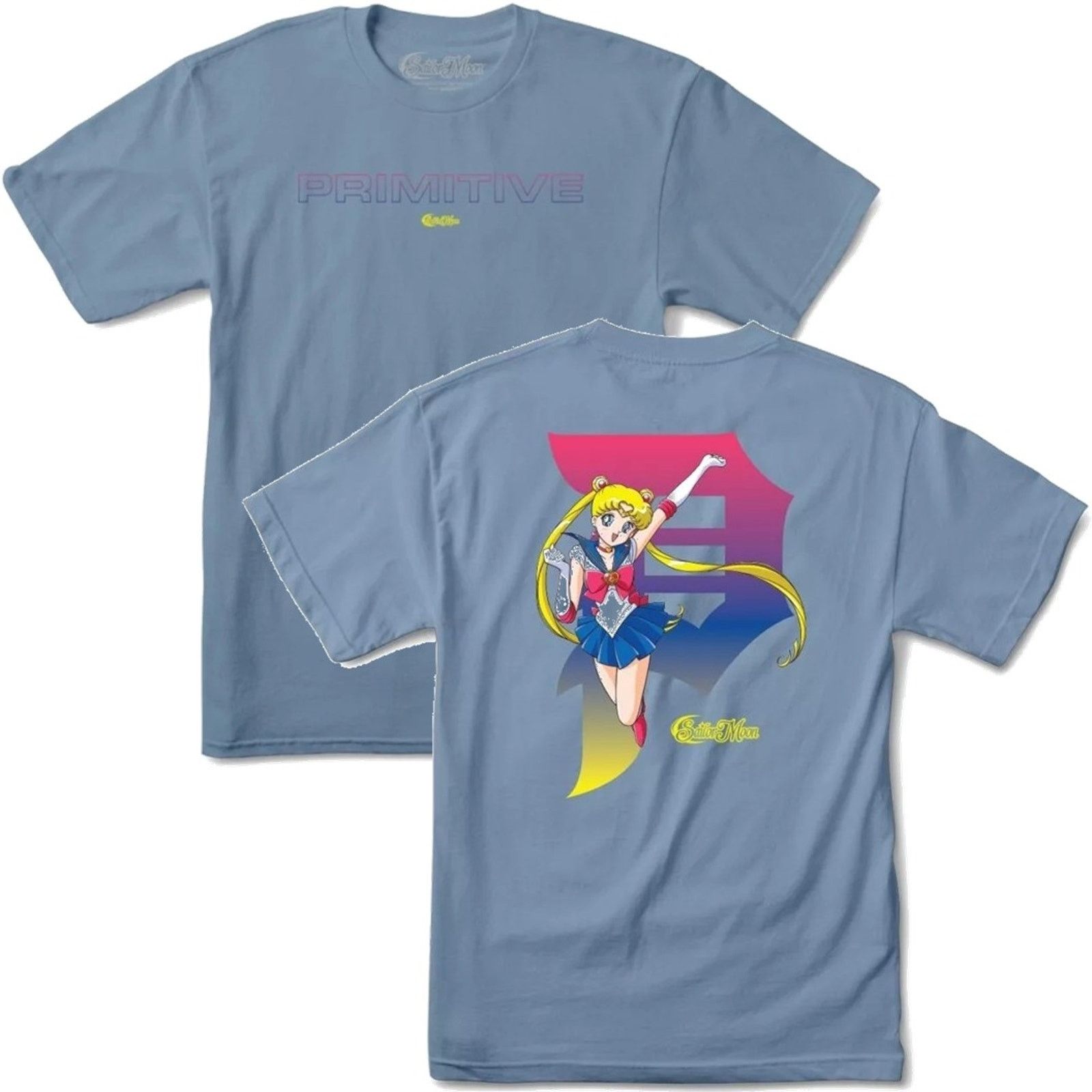 Primitive Primitive Skate Men's X Sailor Moon Japanese Anime Tee Size US XL / EU 56 / 4 - 1 Thumbnail