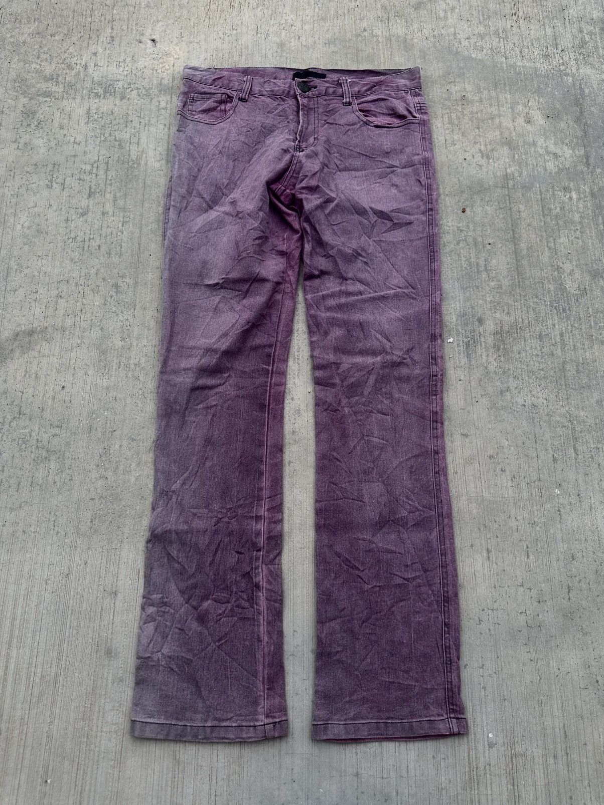 Japanese Brand 2000s Black baccara pants Size 29" - 1 Thumbnail