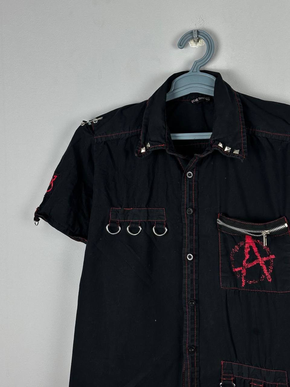 Japanese Brand Gothic Grunge Anarchy Punk Short Sleeve Shirt Size US M / EU 48-50 / 2 - 3 Thumbnail