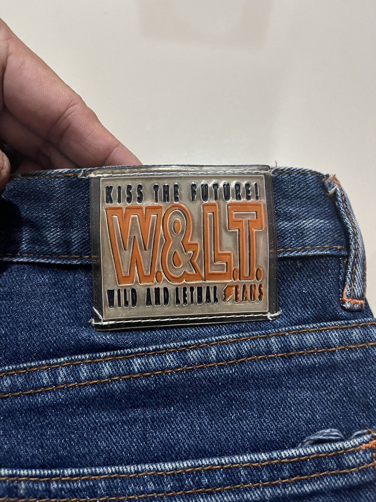 W&LT SS2006 W&LT WALTER VAN BEIRENDONCK STONE WASH BOOTCUT JEANS Size US 30 / EU 46 - 9 Thumbnail