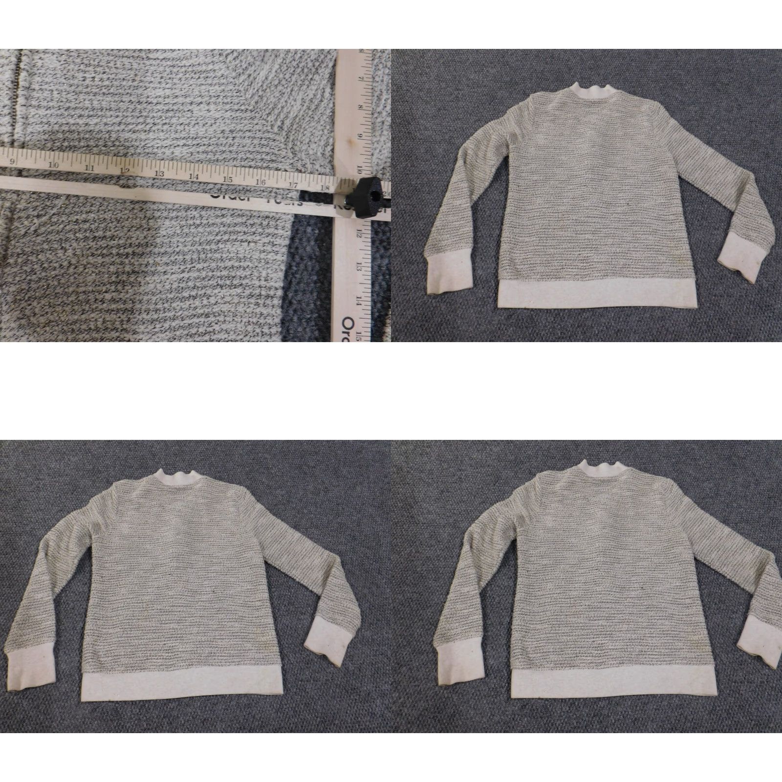 Lucky Brand Lucky Brand Jacket Womens XS Beige Zip Stretch Geometric Knit Bomber Size XS / US 0-2 / IT 36-38 - 8 Thumbnail