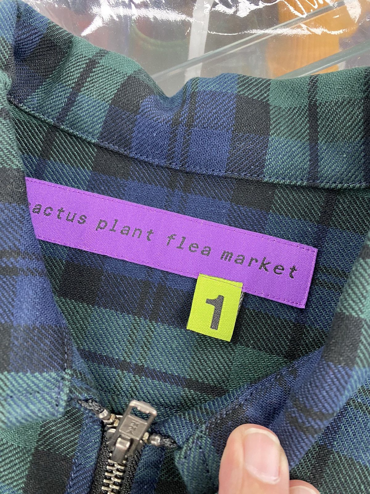 Cactus Plant Flea Market Cactus plant flea market check zip up plaid work jacket Size US S / EU 44-46 / 1 - 7 Thumbnail