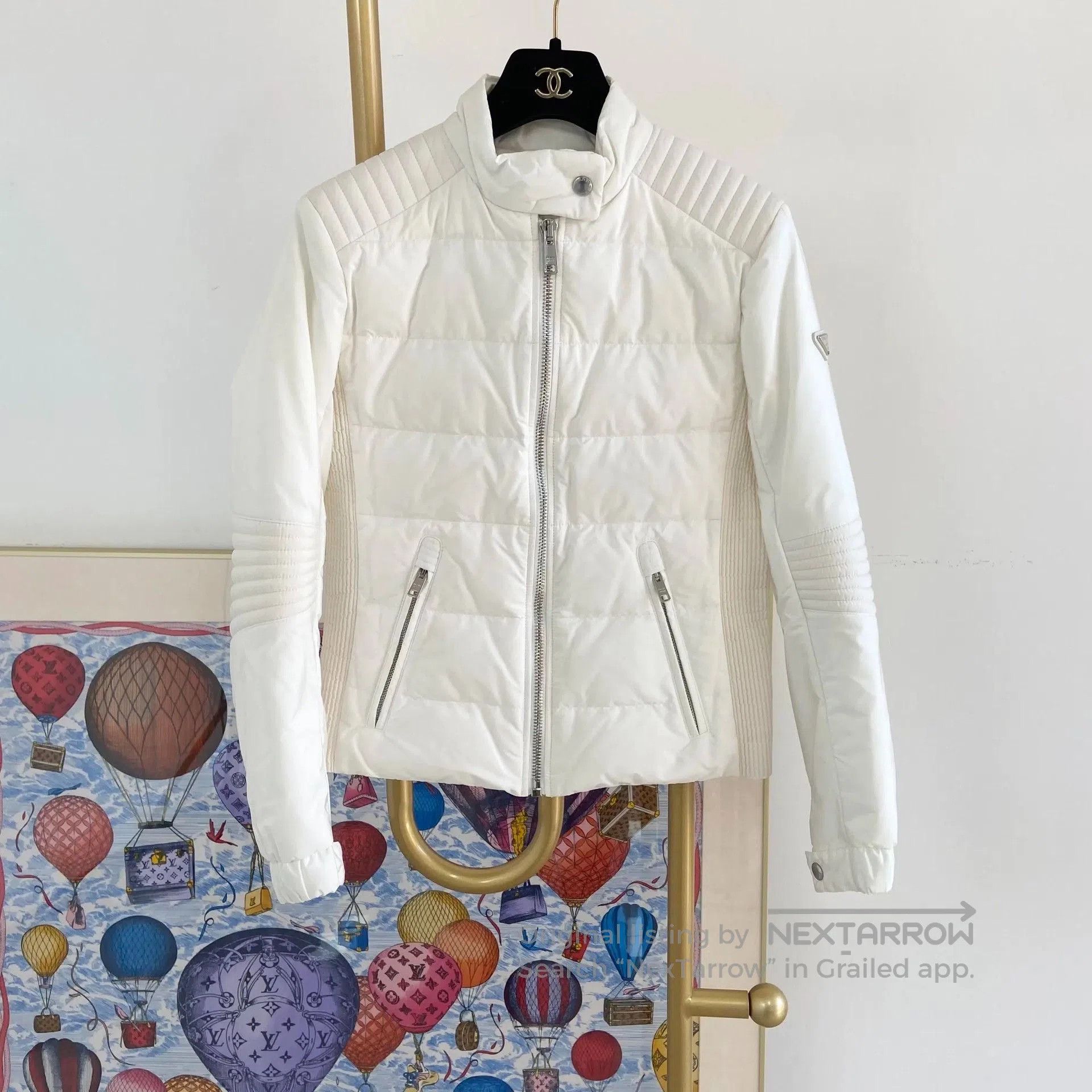 Prada Prada White Down Jacket Size 38. Size S / US 4 / IT 40 - 1 Thumbnail