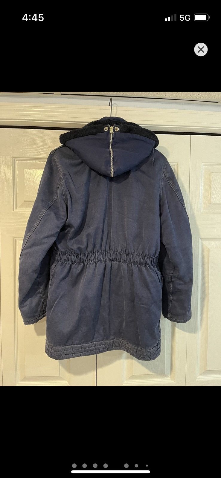 Carhartt Canvas Blue Police Dept Parka Size US XL / EU 56 / 4 - 2 Thumbnail
